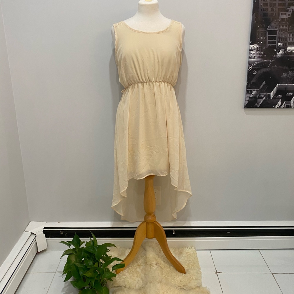 Country/prairie girl high low dress (ivory)